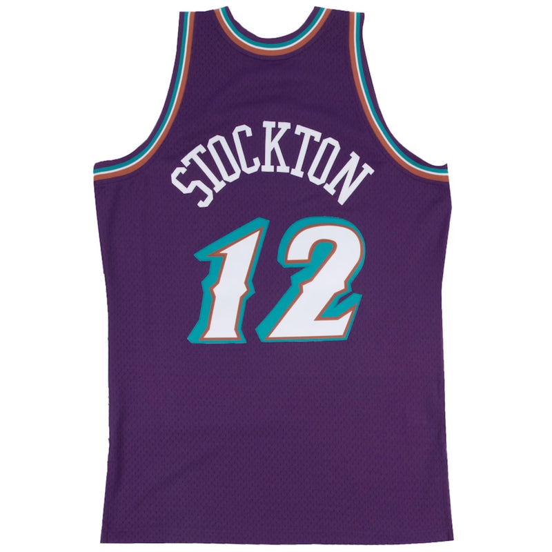 Utah Jazz 1996-97 John Stockton Hardwood Classics Swingman Jersey by Mitchell & Ness - new