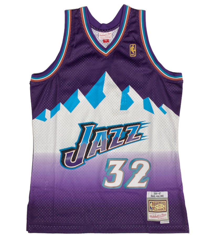 Utah Jazz 1996-97 John Stockton Hardwood Classics Swingman Jersey by Mitchell & Ness - new