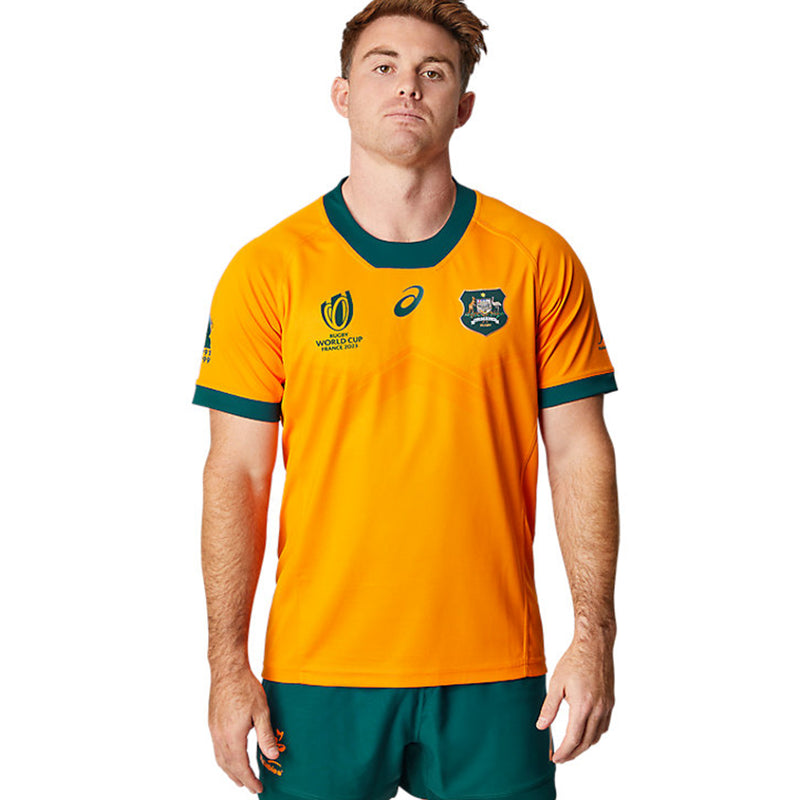 Wallabies Official RWC23 World Cup 2023 Mens Replica Home Jersey Rugby Union by Asics - new