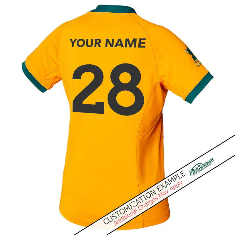 Wallabies Official RWC23 World Cup 2023 Women's Replica Home Jersey Rugby Union by Asics - new