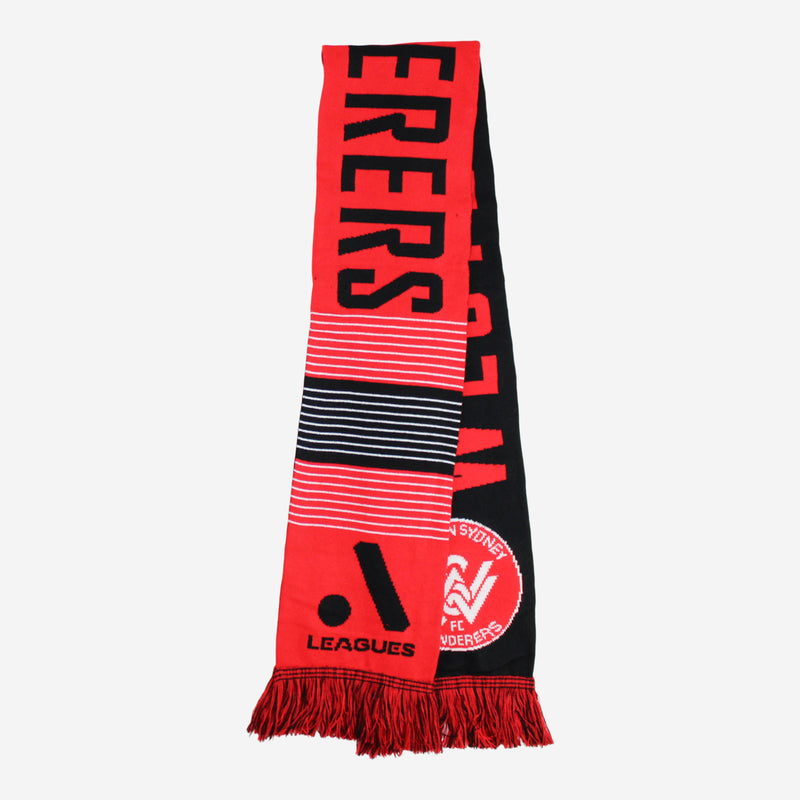 Western Sydney Wanderers FC Adult's Linebreak Jacquard Scarf A-League Soccer Football - new