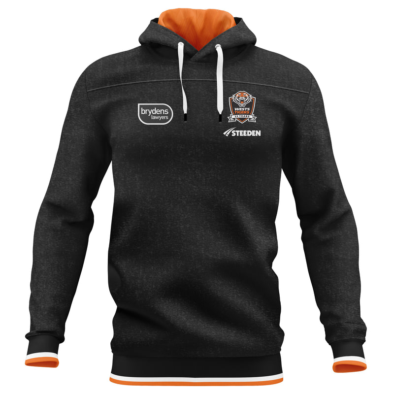 Wests Tigers 2024 Men's Players Replica Hoodie NRL Rugby League by Steeden - new