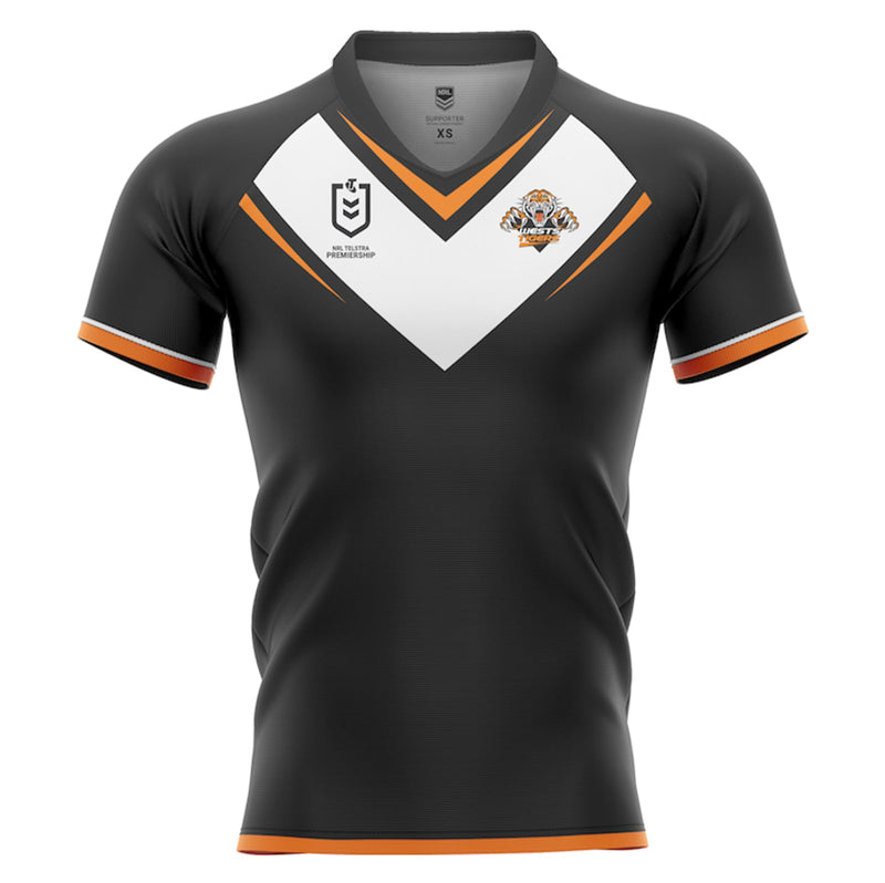 Wests Tigers Men's Home Supporter Jersey NRL Rugby League by Burley Sekem - new