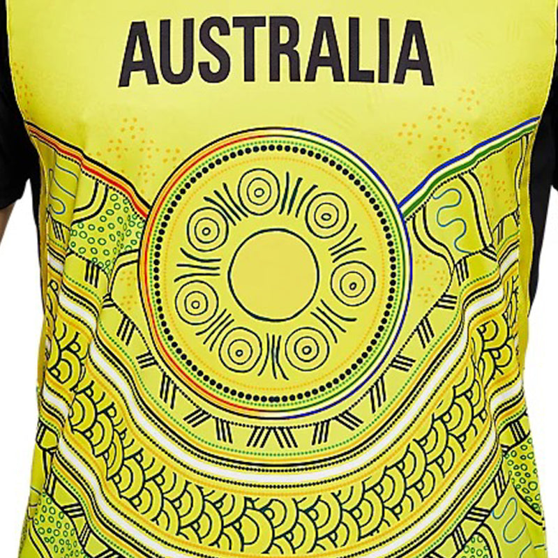 Cricket Australia 2022/23 WORLD CUP T20 Indigenous Replica Mens Shirt by Asics - new
