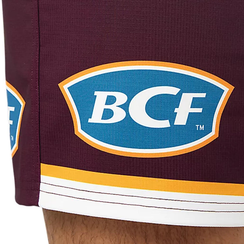 Brisbane Broncos 2023 Men's Replica Home Shorts NRL Rugby League by Asics - new