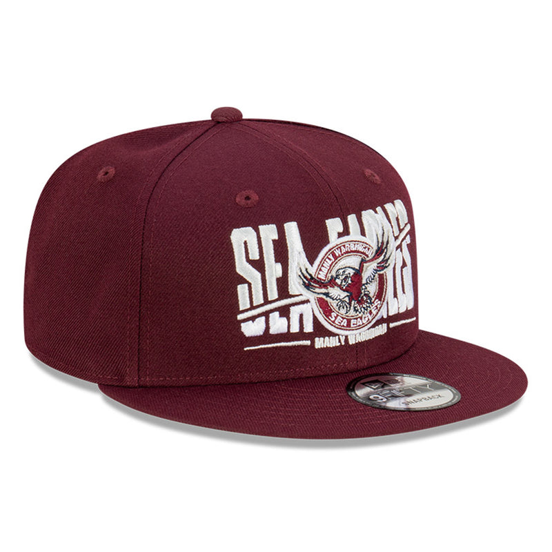Manly Sea Eagles 9FIFTY Sliced Official Team Colours Cap Snapback by New Era - new