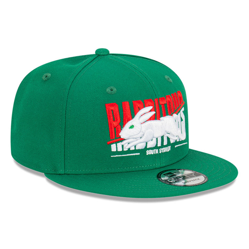 South Sydney Rabbitohs 9FIFTY Sliced Official Team Colours Cap Snapback by New Era - new