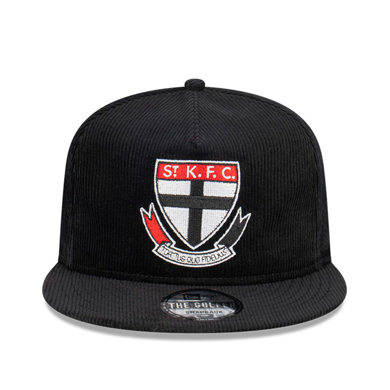 St. Kilda Saints Official Team Colours Corduroy The Golfer Snapback AFL by New Era - new