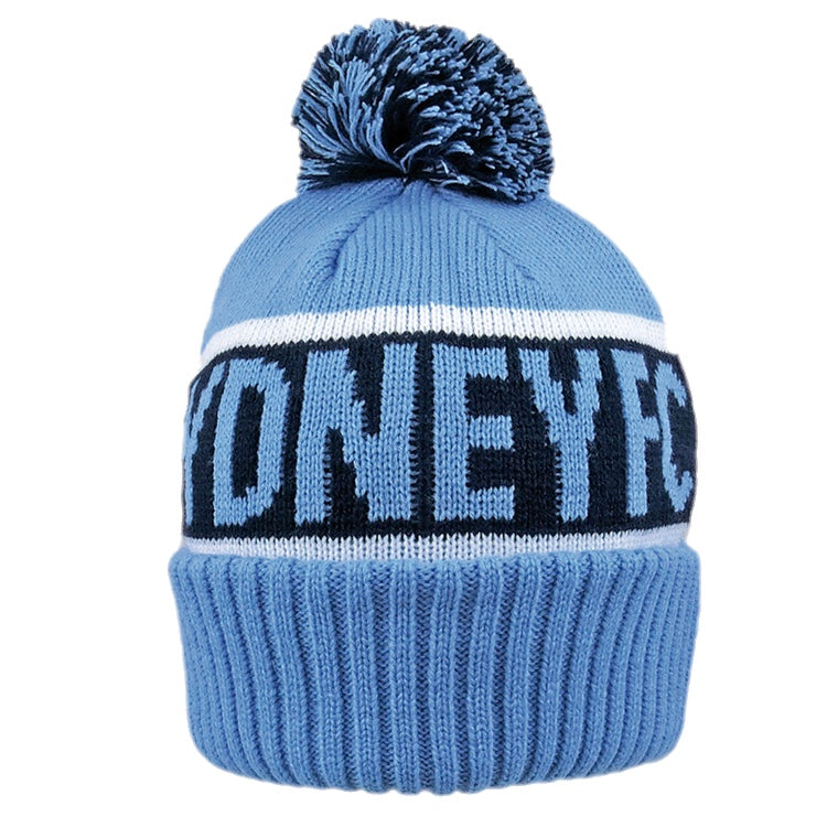 Sydney FC Adult's Striker Pom Pom Beanie - new