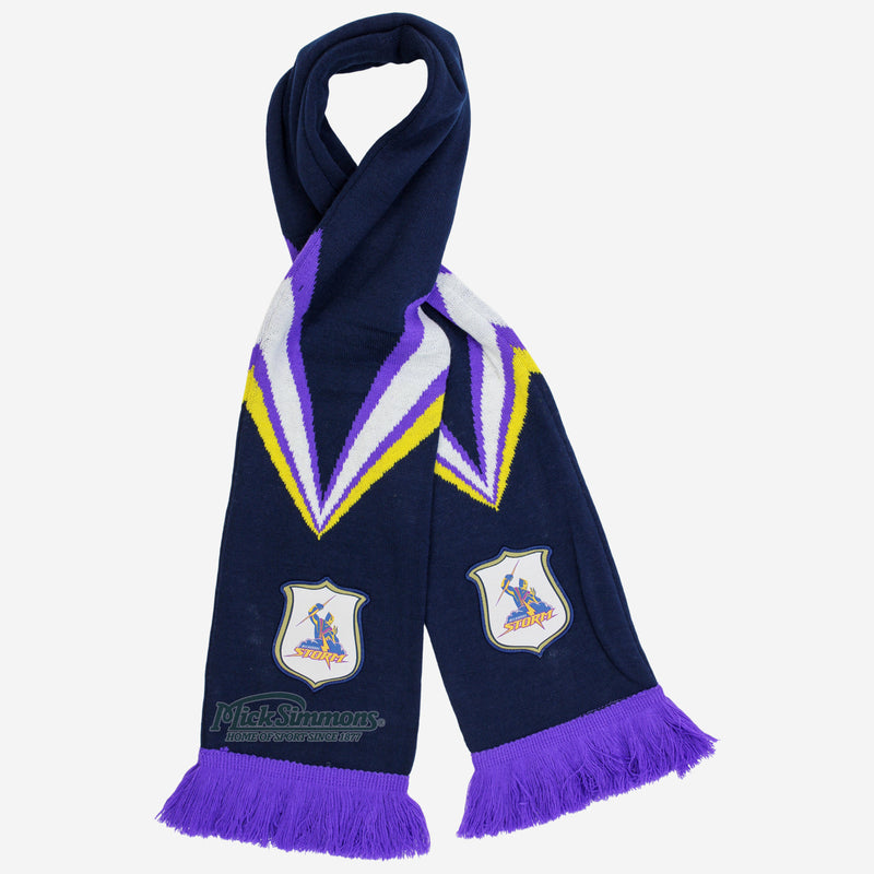 Melbourne Storm NRL Heritage Retro Bar Scarf Rugby League - new