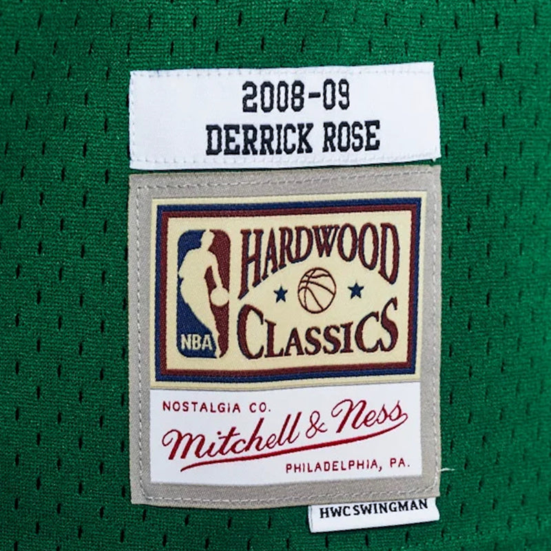 Chicago Bulls 1 Derrick Rose 2008-09 Hardwood Classics Swingman Alternate Jersey by Mitchell & Ness METAL - new