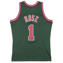 Chicago Bulls 1 Derrick Rose 2008-09 Hardwood Classics Swingman Alternate Jersey by Mitchell & Ness METAL - new