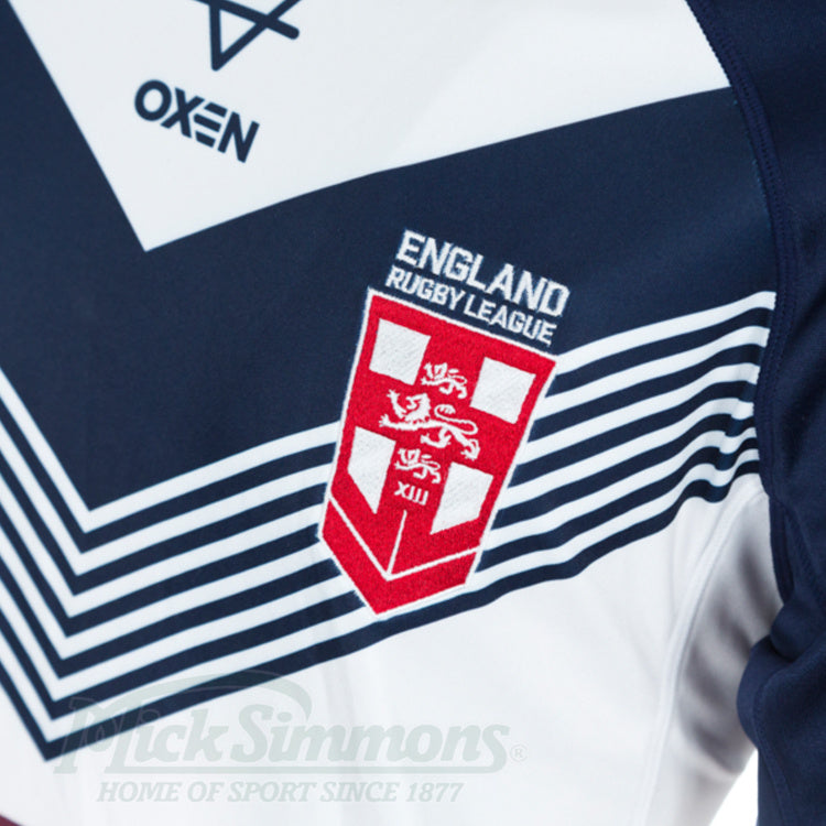 England World Cup 2022 Men's Replica Home Jersey Rugby League by Oxen Sports. - new