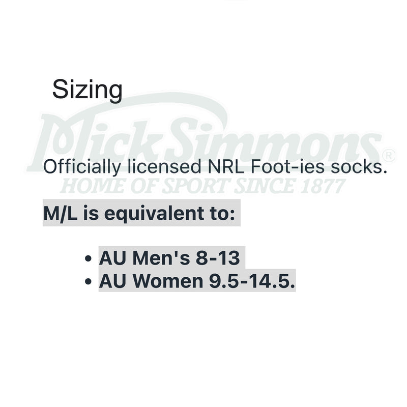 South Sydney Rabbitohs Goalpost Logo Footy Socks NRL Rugby League - new