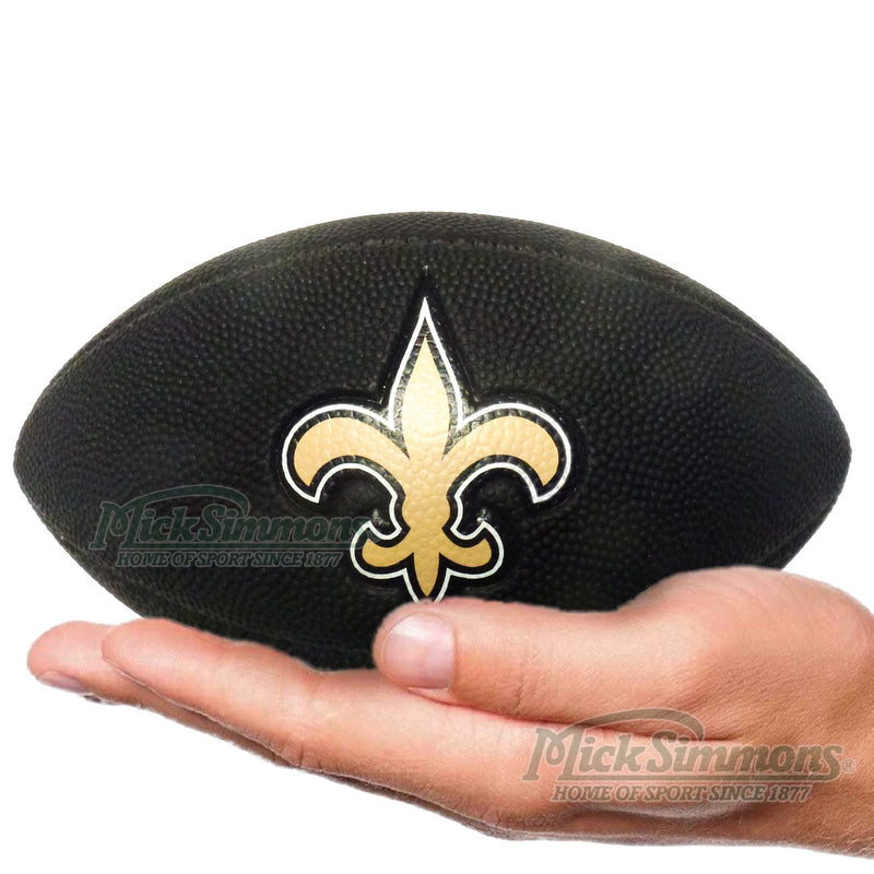Orleans Saints Wilson Mini NFL Football (Gridiron Ball) - Black - new