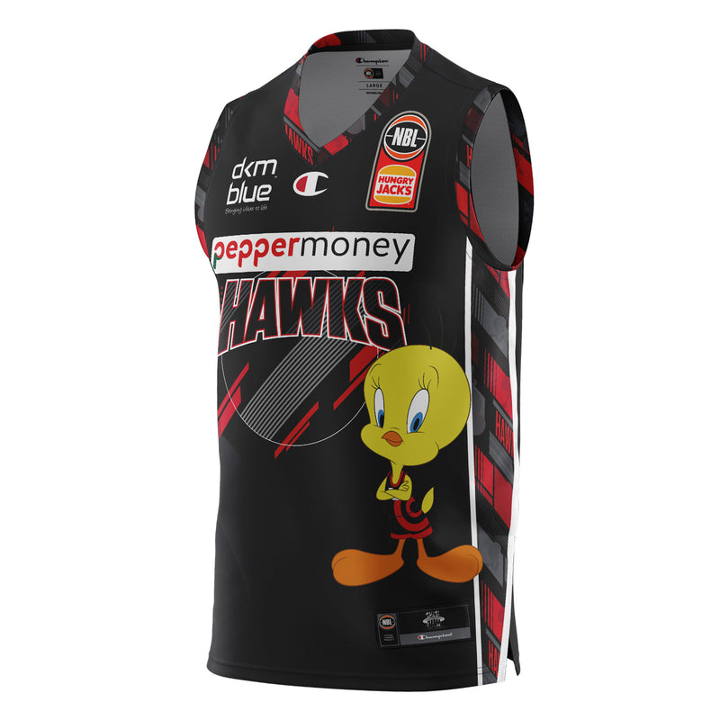 Illawarra Hawks 2021/22 Youth Kids Space Jam Authentic Jersey NBL Basketball by Champion - new