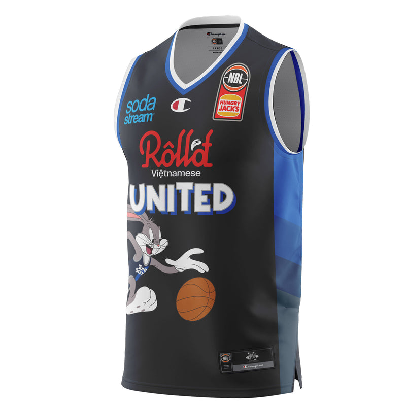 Melbourne United 2021/22 Youth Kids Space Jam Authentic Jersey NBL Basketball by Champion - new