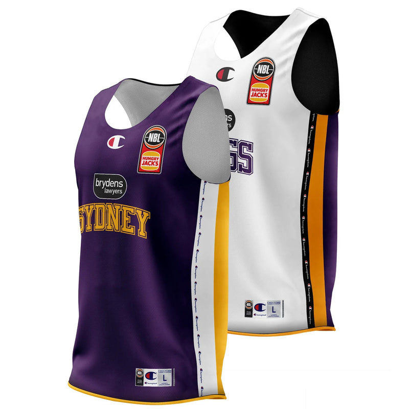 Sydney Kings 2022/23 Authentic Mens Reversible Training Jersey NBL Basketball by Champion - new