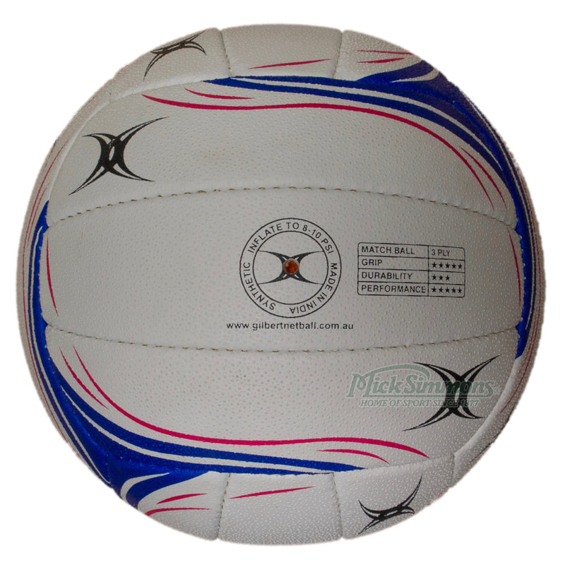 Gilbert Super Netball League Synergie Official Netball Replica Match Ball Size 5 - new