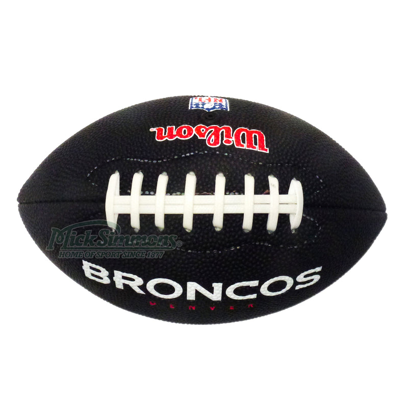 Denver Broncos Wilson Mini NFL Football (Gridiron Ball) - Black - new