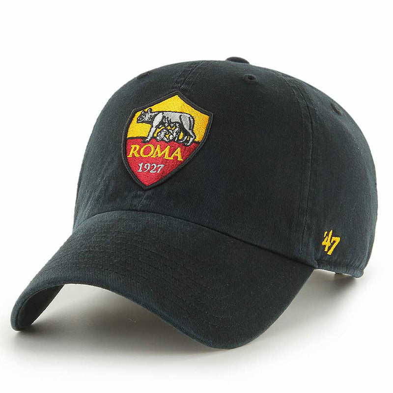 AS Roma Black Clean Up Football Cap by 47 - new