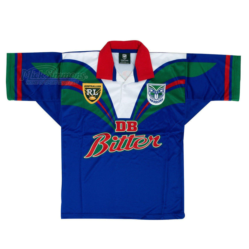 Auckland Warriors 1995 NRL Vintage Retro Heritage Rugby League Jersey Guernsey - Mick Simmons Sport