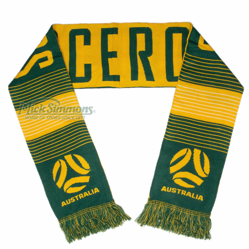 Australia Socceroos Linebreak Jacquard Scarf Football Soccer FFA Logo - new