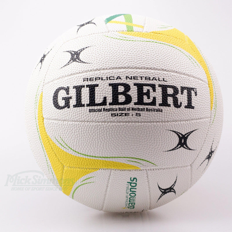 Australian Diamonds Official Netball Replica Match Ball by Gilbert - new