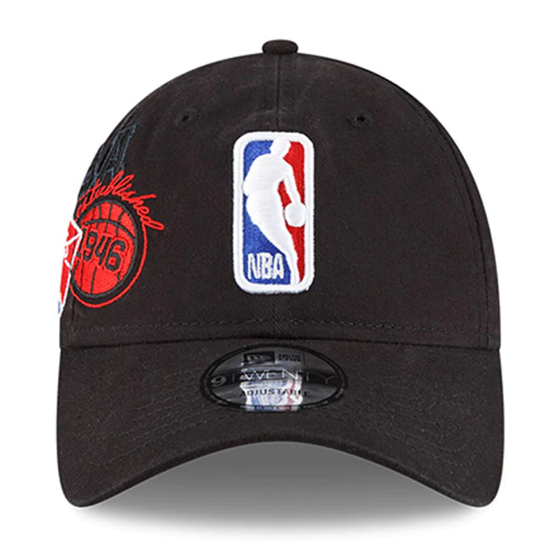 NBA LOGOMAN NEW ERA NBA 21-22 BACK HALF 9TWENTY HAT - BLACK - new