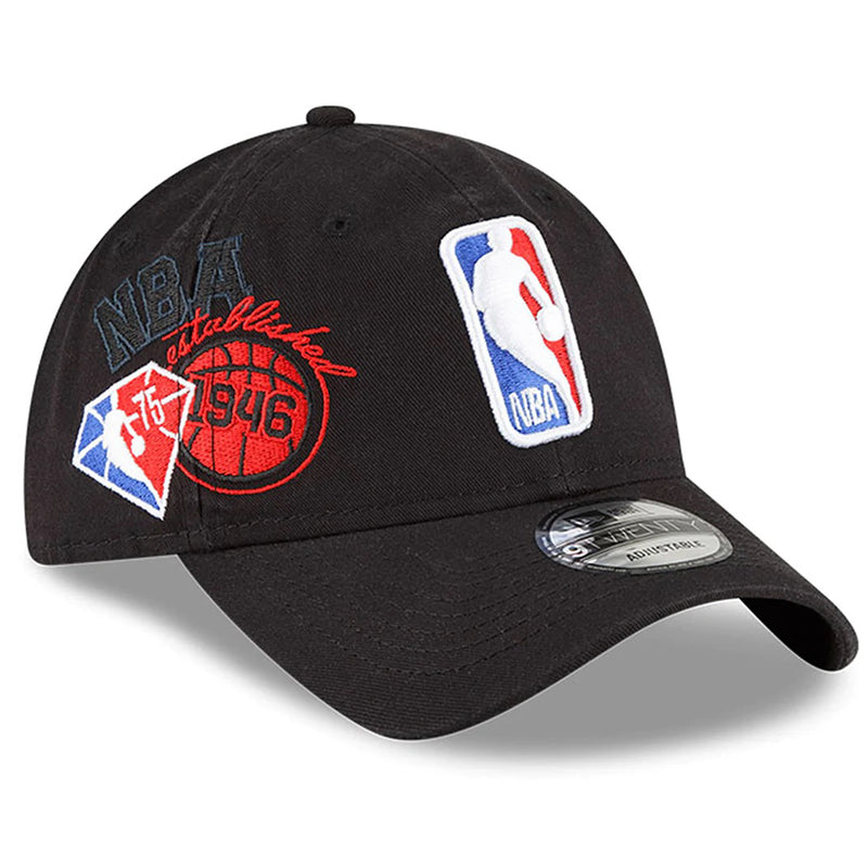 NBA LOGOMAN NEW ERA NBA 21-22 BACK HALF 9TWENTY HAT - BLACK - new