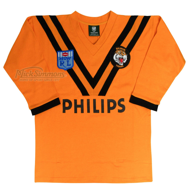 Balmain Tigers 1989 NRL Vintage Retro Heritage Rugby League Jersey Guernsey - Mick Simmons Sport