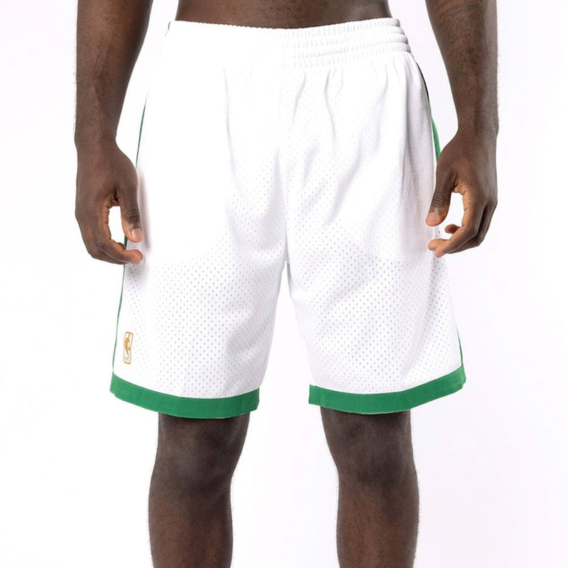 Boston Celtics 1996-97 Hardwood Classics NBA White Shorts by Mitchell & Ness - new