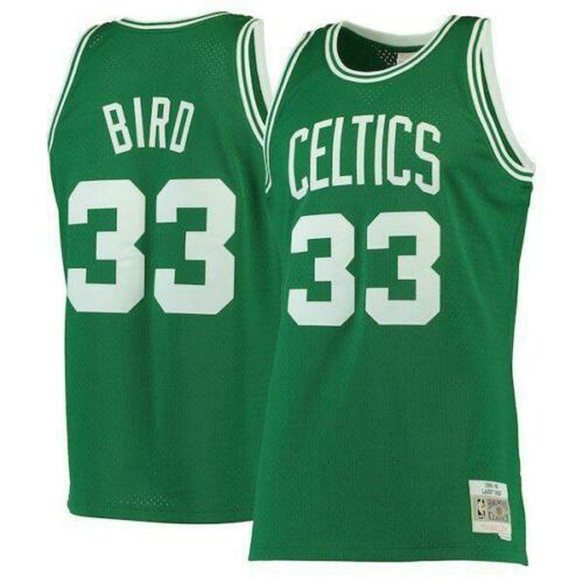 Boston Celtics Larry Bird 33 Road 1985 86 NBA Hardwood Classics Swingman Jersey by Mitchell Ness Green Mick Simmons Sport