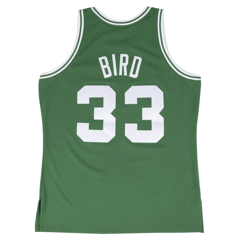 Boston Celtics Larry Bird 33 Road 1985-86 NBA Swingman Jersey by Mitchell & Ness - Green - new