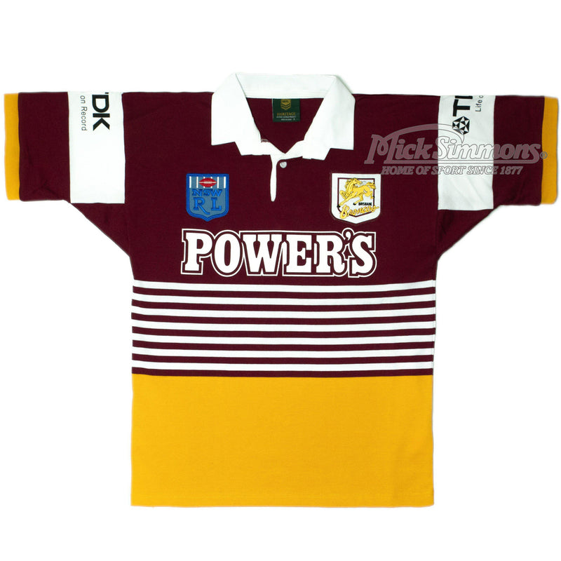 Brisbane Broncos 1992 NRL Vintage Retro Heritage Rugby League Jersey Guernsey - new