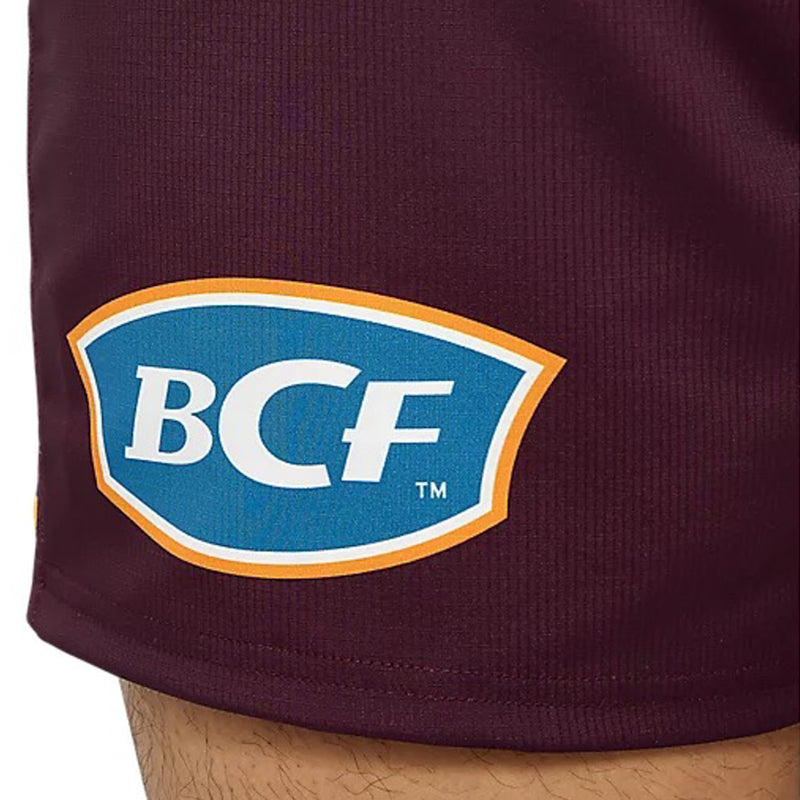 Brisbane Broncos 2023 Men's Replica Home Shorts NRL Rugby League by Asics - new