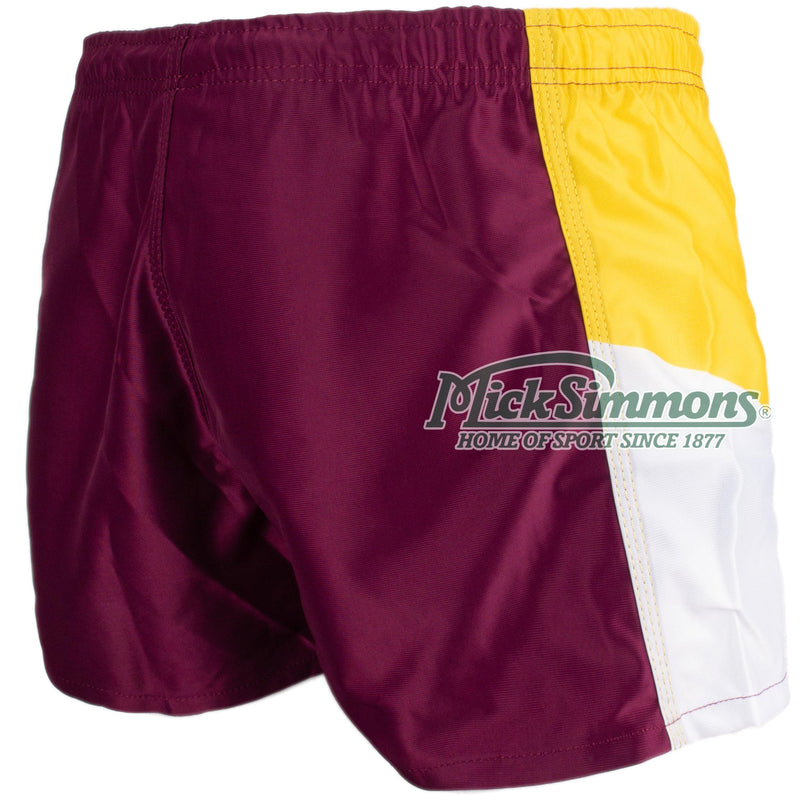 Brisbane Broncos NRL Retro Supporter Rugby League Footy Mens Shorts - new