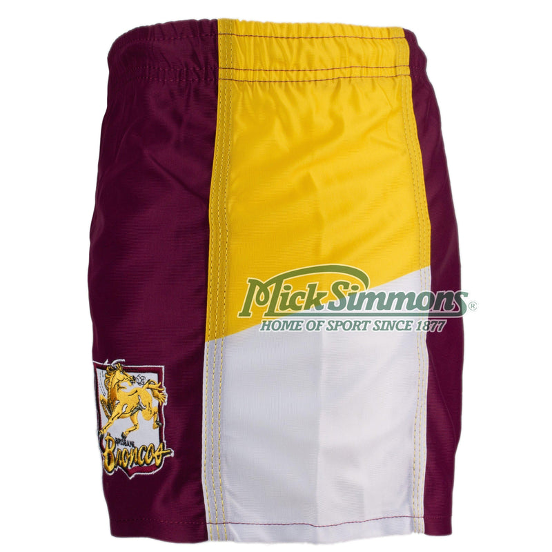 Brisbane Broncos NRL Retro Supporter Rugby League Footy Mens Shorts - new