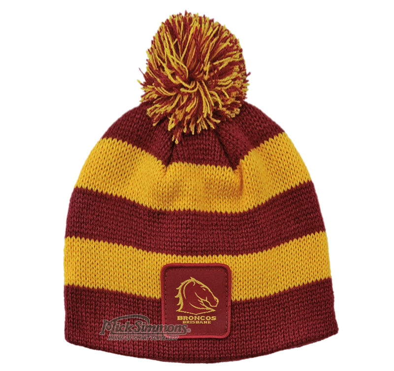 Brisbane Broncos NRL Rugby League Baby Infant Beanie - new