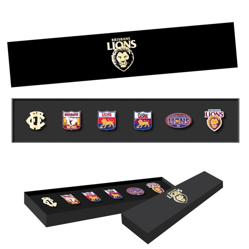 Brisbane Lions AFL Evolution Series Collection Team Metal Logo Pin Set Badge - new