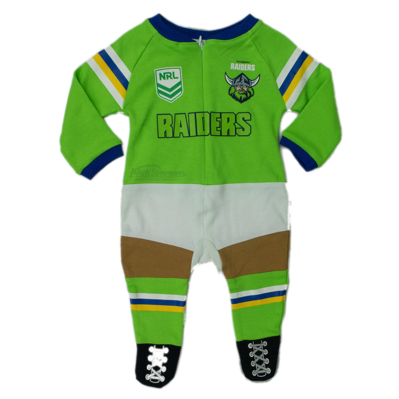 Canberra Raiders Original Footysuit Romper Kids Baby Infants Suit - Mick Simmons Sport