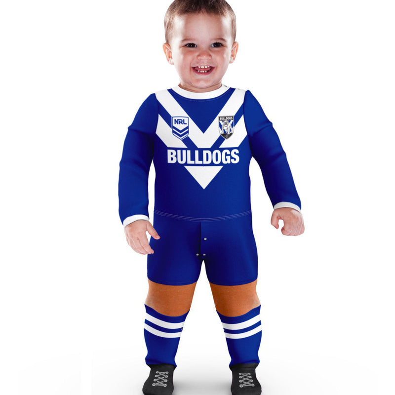 Canterbury Bulldogs Original Footysuit Romper Kids Baby Infants Suit - Mick Simmons Sport