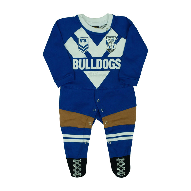 Canterbury Bulldogs Original Footysuit Romper Kids Baby Infants Suit - Mick Simmons Sport