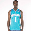 Charlotte Hornets Muggsy Bogues 1992-93 Hardwood Classics NBA Road Jersey by Mitchell & Ness - new
