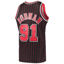 Chicago Bulls 91 Dennis Rodman 1995-96 Hardwood Classics Swingman Alternate Jersey by Mitchell & Ness - new