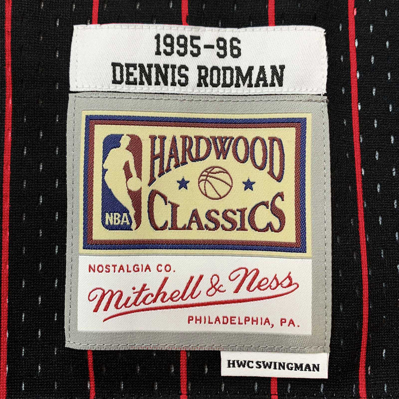 Chicago Bulls 91 Dennis Rodman 1995-96 Hardwood Classics Swingman Alternate Jersey by Mitchell & Ness - new