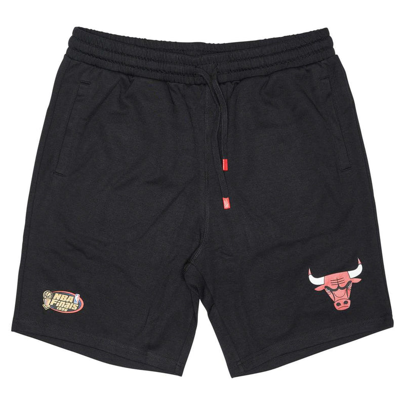 Chicago Bulls Hometown Champs NBA Fleece Shorts by Mitchell & Ness - BLACK - new
