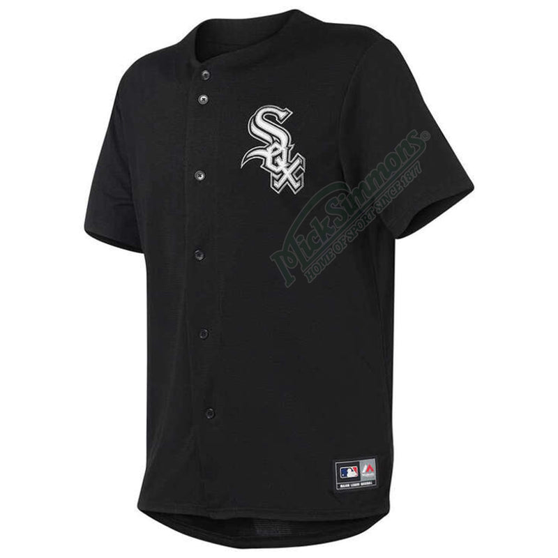 Chicago White Sox Chest Logo Replica MLB Baseball Jersey by Majestic - new