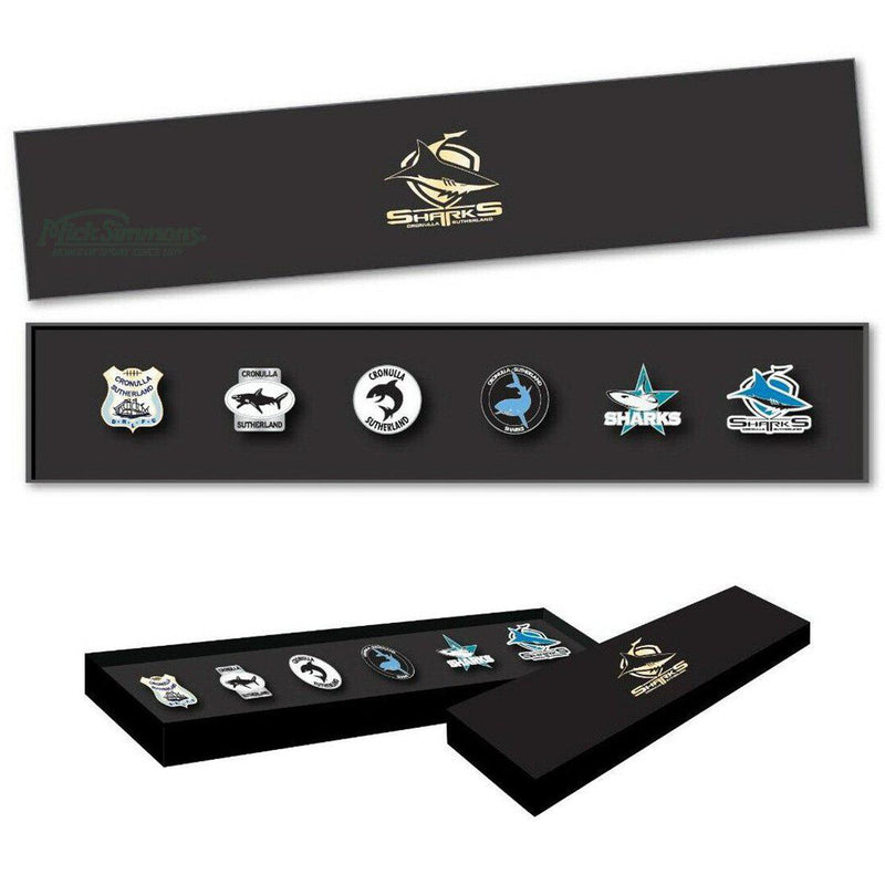Cronulla Sharks NRL Evolution Series Collection Set Team Metal Logo Pin Badge - new
