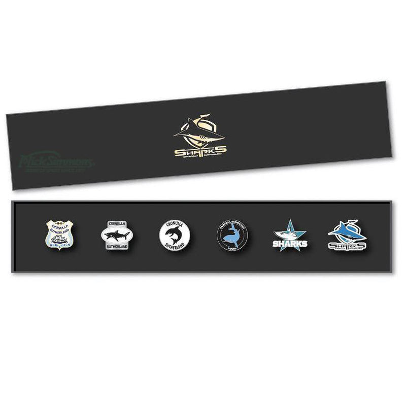 Cronulla Sharks NRL Evolution Series Collection Set Team Metal Logo Pin Badge - new